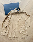 Ralph Lauren beige linnen overhemd maat L