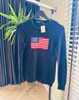 Ralph Lauren - American flag sweater zwart maat S