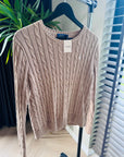 Ralph Lauren - Cable sweater beige maat L