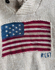 Ralph Lauren - American flag sweater beige maat M