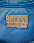 Ralph Lauren - vintage schoudertasje monogram licht blauw