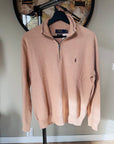 Ralph Lauren - half zip sweater beige - maat M