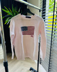 Ralph Lauren - Pink Pony American Flag sweater maat M Limited Edition