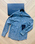 Ralph lauren denim chambray overhemd maat L