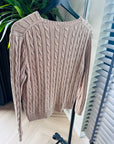 Ralph Lauren - Cable sweater beige maat L