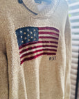 Ralph Lauren - American flag sweater beige maat M