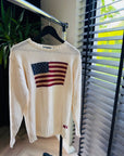 Ralph Lauren -  American flag sweater off white maat L