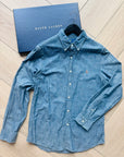 Ralph lauren denim chambray overhemd maat L