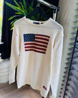 Ralph Lauren -  American flag sweater off white maat L