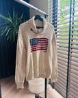 Ralph Lauren - American flag sweater beige maat M