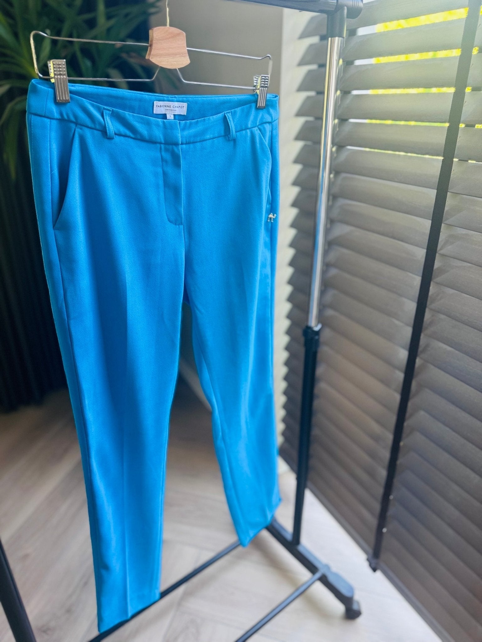 Fabienne Chapot - blauwe pantalon maat 38 - Second - brand.nl