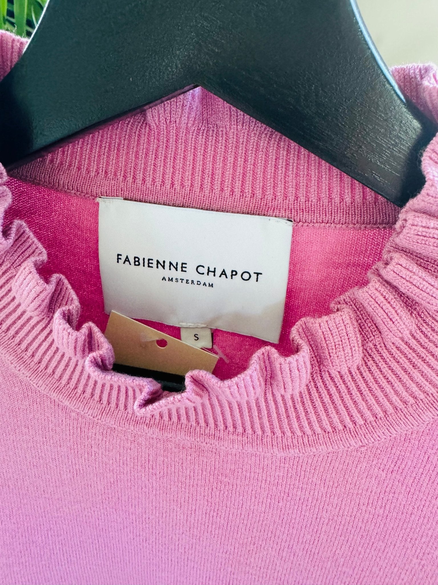 Fabienne Chapot - Molly Otte Frill pullover roze maat S - Second - brand.nl