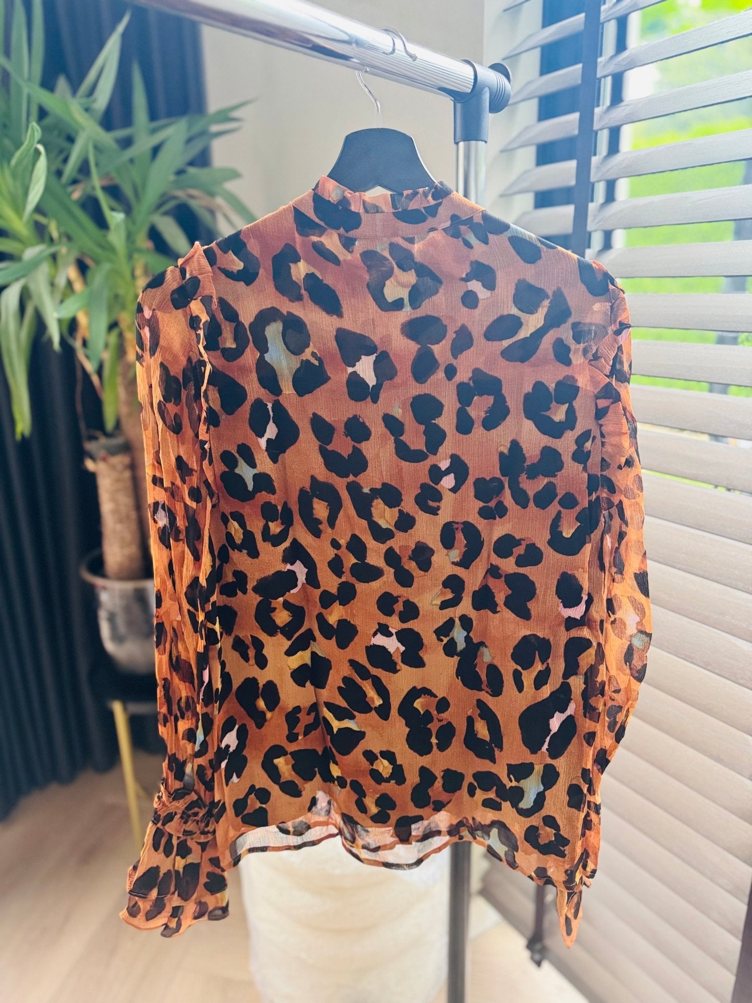 Fabienne Chapot - Nieuw leopard carmen blouse maat 36 - Second - brand.nl