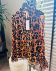 Fabienne Chapot - Nieuw leopard carmen blouse maat 36 - Second - brand.nl